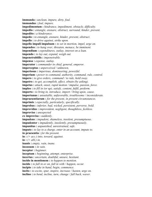 Latin dictionary Main entry ... - D Ank Unlimited