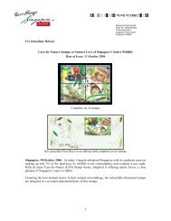 For Immediate Release Care-for-Nature Stamps to ... - Singapore Post