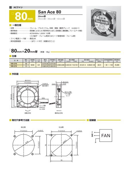 San Ace 80 FAN