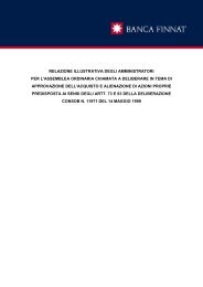 relazione illustrativa degli amministratori per l ... - Banca Finnat