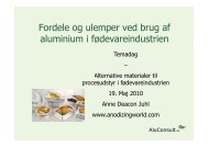 Fordele og ulemper ved brug af aluminium i fødevareindustrien