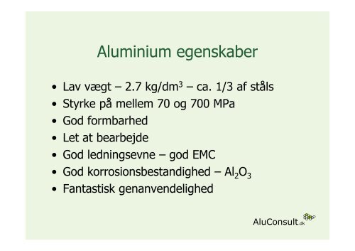 Fordele og ulemper ved brug af aluminium i fødevareindustrien