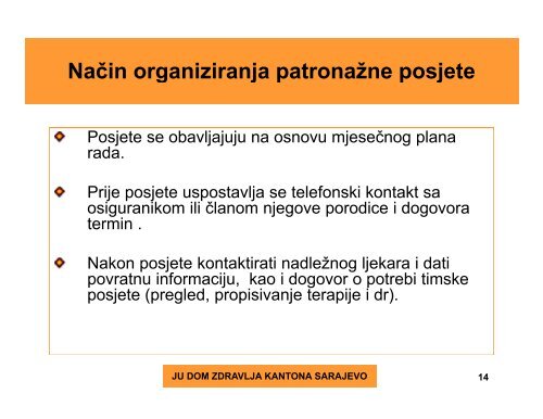 polivalentna patronaÅ¾na Ä djelatnost u timovima ... - Fondacija fami