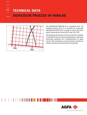 technical data agfacolor process 94 minilab - Aguila Graph ...