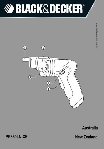 PP360LN-XE Australia New Zealand - Black & Decker