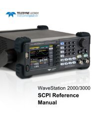 WaveStation SCPI Command Reference Manual - Teledyne LeCroy
