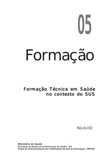 Revista FormaÃ§Ã£o 5 - BVS MinistÃ©rio da SaÃºde