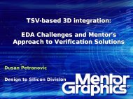 TSV-based 3D Integration EDA Challenges and ... - Sematech