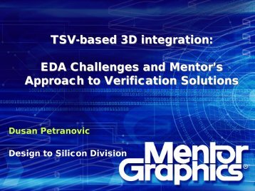 TSV-based 3D Integration EDA Challenges and ... - Sematech