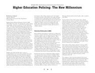 Higher Education Policing: The New Millennium - IACLEA