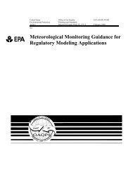 Meteorological Monitoring Guidance for Regulatory Modeling - US ...