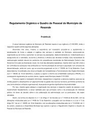 Regulamento OrgÃ¢nico e Quadro de Pessoal do MunicÃ­pio de ...