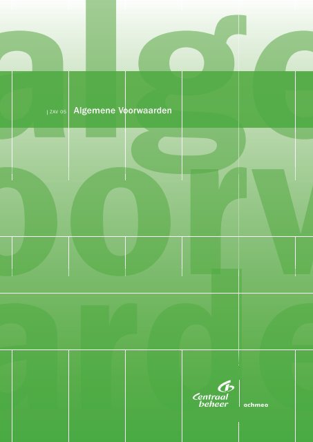 Algemene voorwaarden ZAV05