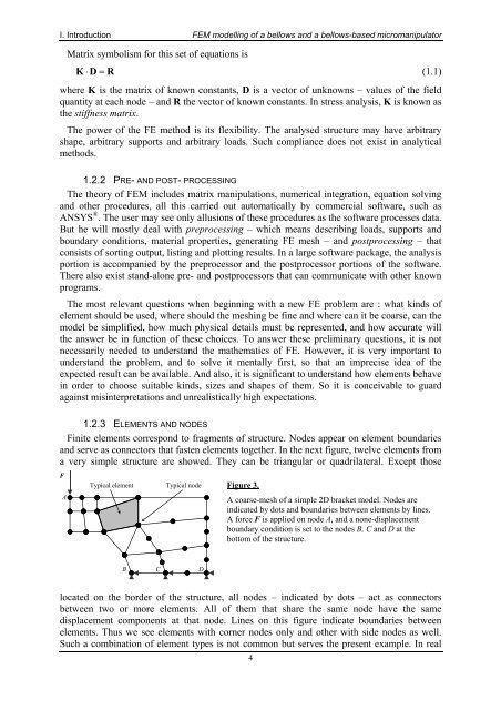 fem modelling of a bellows and a bellows- based micromanipulator