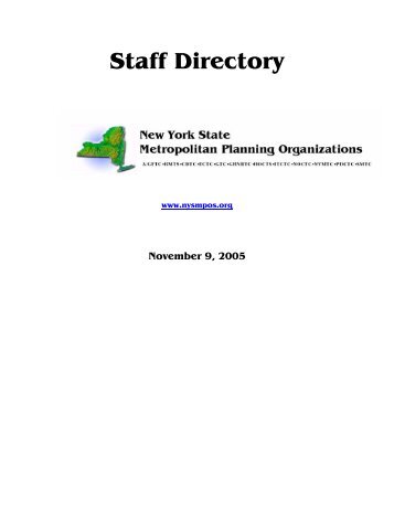 Staff Directory - New York State Association of Metropolitan ...