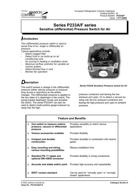 Series P233A/F series - Technoprocess