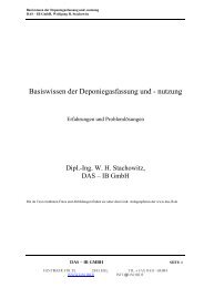 Dritte Allgemeine Verwaltungsvorschrift zum Abfallgesetz - IB GmbH
