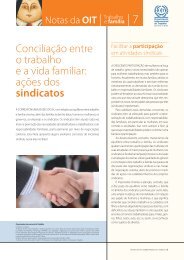 ConciliaÃ§Ã£o entre o trabalho e a vida familiar: aÃ§Ãµes dos sindicatos