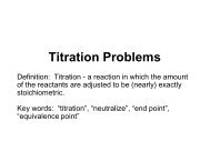 Titration Problems