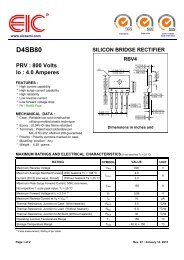 D4SB80 : SILICON BRIDGE RECTIFIER - PRV : 800 Volts Io - EIC