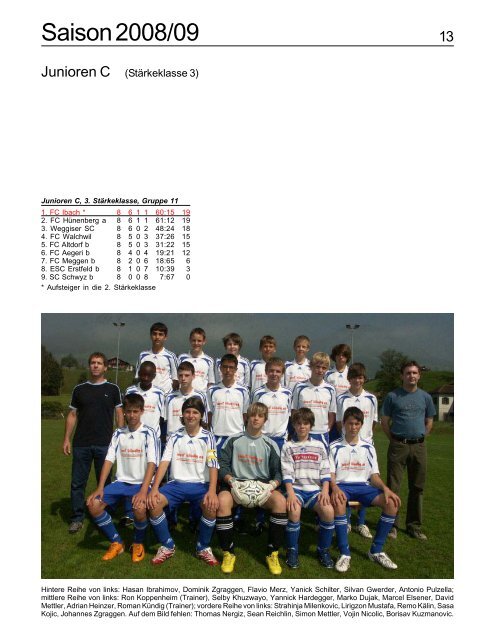 Saison 2008/09 - FC Ibach