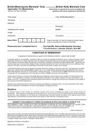 Membership Application Form - British Motor Racing Marshals Club