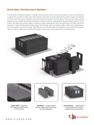 Cold Aisle Containment System - Siemon