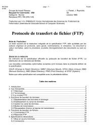 Protocole de transfert de fichier (FTP) - RFC