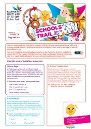 SCHOOLS' TRAIL - Balmoral Show