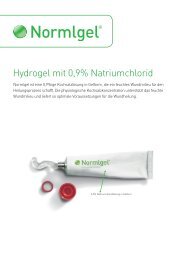 Produktblatt Normlgel - Mölnlycke Health Care