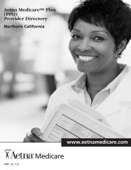 HMO PLANS - Aetna Medicare