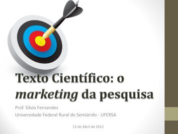 Formação PIBID - Texto Científico – Prof. Sílvio Fernandes - Ufersa
