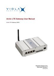 Arctic LTE Gateway User Manual - Viola Systems