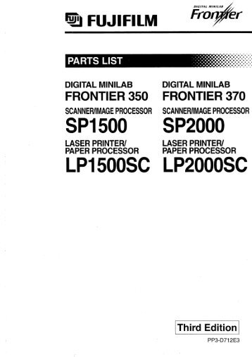 FRONTIER 350 FRONTIER 370 - Photostation