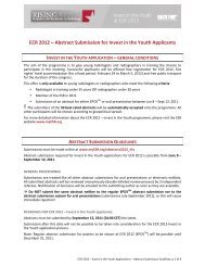 ECR 2012 â Abstract Submission for Invest in the Youth Applicants ...