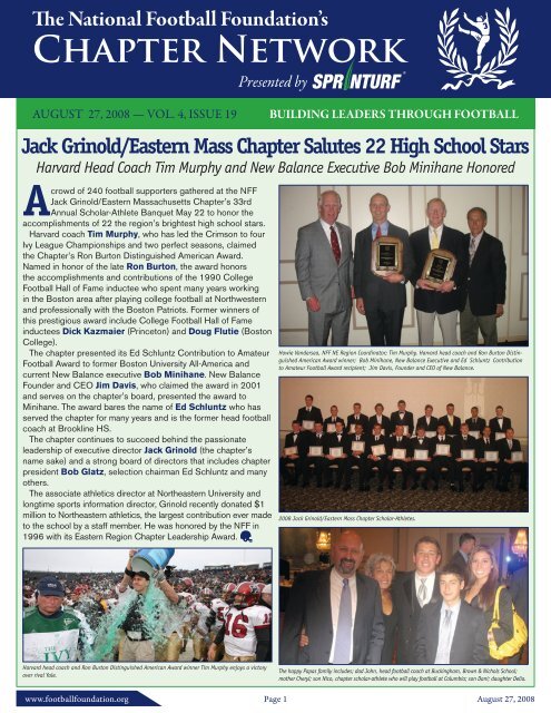 Volume 4, Issue 19 - National Football Foundation