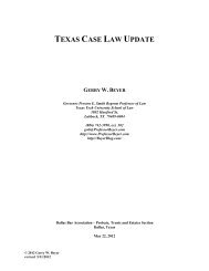 texas case law update gerry w. beyer - Dallas Bar Association