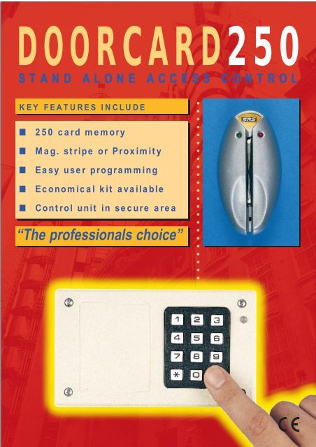 DC250 (Doorcard 250) - Fire & Security Solutions Ltd