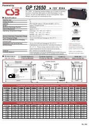 GP 12650 12V 65Ah - Critical Power Supplies