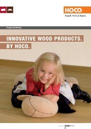 INNOVATIVE WOOD PRODUCTS. BY HOCO. - Hoco-holz.de