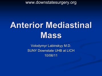 Anterior Mediastinal Mass