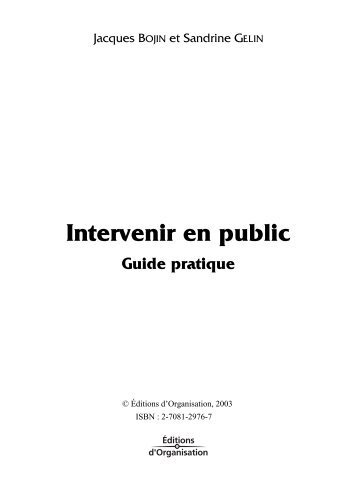 Intervenir en public - z