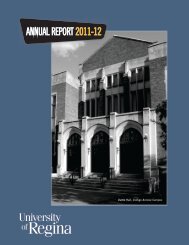 ANNUAL REPORT 2011-12 - University of Regina