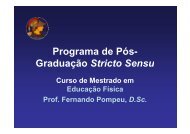 Programa de Pós- Graduação Stricto Sensu ç