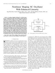 Nonlinear Shaping SC Oscillator With Enhanced ... - IEEE Xplore