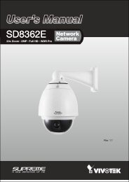 SD8362E Manual - Vivotek