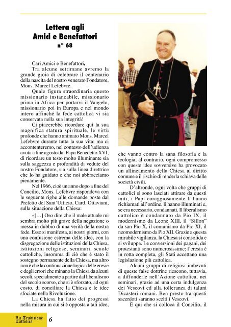 TC genn06.indd - Fraternità Sacerdotale di San Pio X