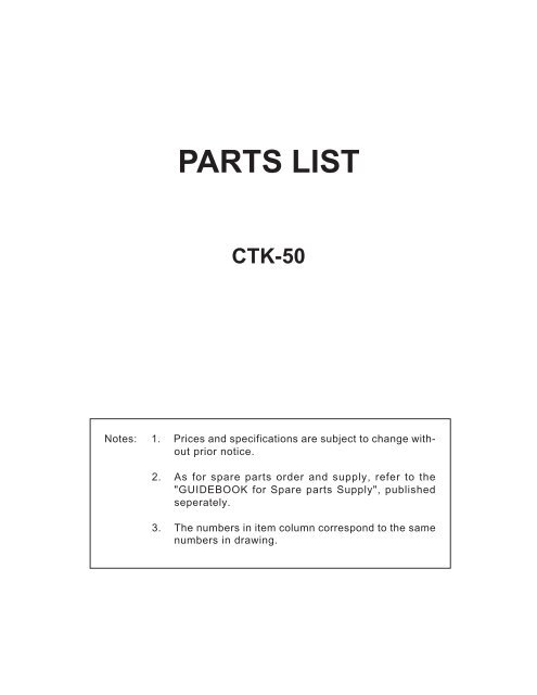 Casio CTK50 service manual.pdf - warning will robinson