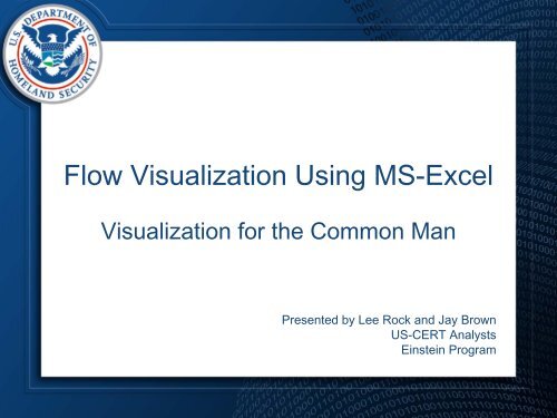 Flow Visualization Using MS-Excel - Cert