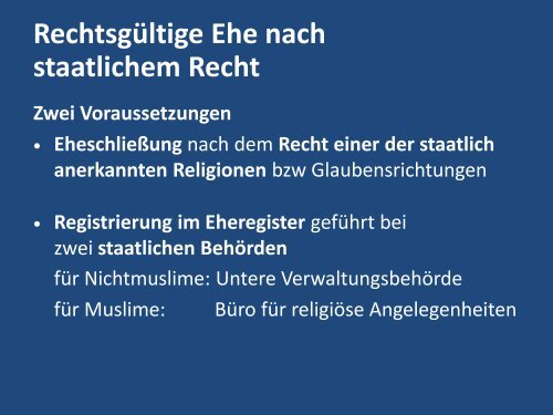 Kindesunterhalt und interpersonales Recht in Indonesien